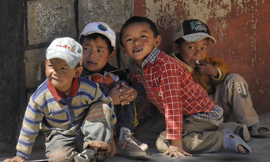 Tibetan Boys Posing
